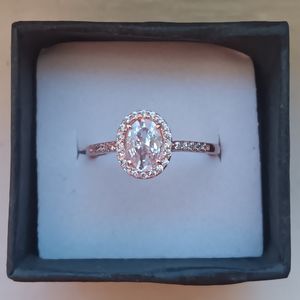 Stunning GP CZ Diamond Engagement/Promise Ring (Size 7)